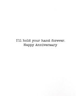  i ll Hold Your Hand Forever  Avanti Anniversary Card Vintage America