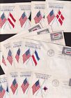 1943 Overrun Countries Sc 909-921-8 Grimsland  Fdcs Set Of 13 Unaddressed  c5