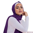 Hijab Scarf For Women Soft Cotton Muslim Jersey Hijab Head Wrap Scarves Fashi   