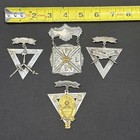 Group Lot Of Four Antique Knights Of Pythias Ornate Member Medals
