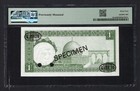 Jordan One Dinar Nd 1959  P14as  specimen  Uncirculated Grade 64