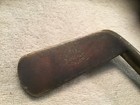 Antique Vintage 1895 J  Wisden s London Heavy Head Brass gunmetal Hickory Putter