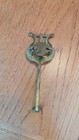 Vintage Brass Lyre Sheet Music Holder Clip - Marching Band - 5 Inch