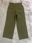 Vintage 1950s Us Military Field Trousers Wool 18 Ounce Small Long Olive Green 