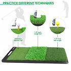 Golf Hitting Mat Portable Golf Matt Rubber Tee Backyard Outdoor