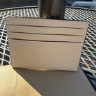 Nwt Coach Cc129 Slim Flat Card Case In Polished Pebble Leather Ivory