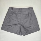 New Day Shorts Womens Size 2 Pockets Stretch Double-button Gray