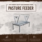 Rugged Ranch Products 4 Foot Heavy Duty Galvanized Steel Pasture Feeder  used 