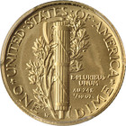 2016-w Gold Centennial Mercury Dime Pcgs Sp70 First Strike