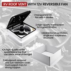 14  Rv Roof Vent Fan With Rain Temperature Systems Stepless Speed Regulation 12v