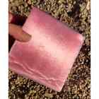 Pink Fiber Optic Glass Block 1 1 8  Flintknapping Lapidary Cabochon Arrowhead