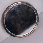 Towle Pocket Mirror Rose Silver Fair Repousse Floral Antique Rare No Handle