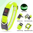 Vizpet Led Dog Collar Usb Rechargeable Super Bright Safety Light Glow Adjustable