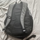 Under Armour Hustle Sport Gray black Backpack Bungee  Zip  Padded Straps