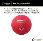 Champion Sports Nylon Wound 2-ply Red Playground Ball  7-inch