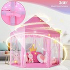 Kids Princess Castle Play Tent With Star Lights Indoor Outdoor Playhouse