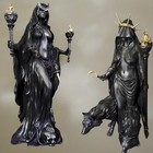 Halloween Hecate Witch Statue Greek Goddess Figurine Resin Sculpture Home Decor