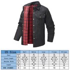 Men s Jackets Long Sleeved Snap Plaid Shirts Western Cowboy Flannel Lined Shirts