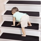 Non Slip Stair Treads For Wooden Steps  Rubber Backed Carpet Mats With Tech F   