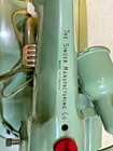 Vintage Singer 185j Model Green Canada Sewing Machine W  Pedal   Case