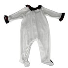 Patachou Baby Girls White Red Tartan Babygrow One Piece Jumper Feet 6 Mos