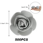 Mini Foam Rose Heads Artificial Fake Flower Bulk Diy Wedding Silver 500 Pcs