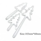 3pcs Tree Christmas Metal Die Cuts christmas Tree Cedar Cutting Dies Cut Sten   