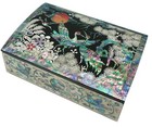 Mother Of Pearl Jewelry Necklace Bracelet Earrings Box Id Business Card Holder