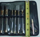 Mary Kay Essential 6 Brush Set W case Clear Handles   Pink Retractable Lip Eye