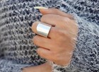 Solid 925 Sterling Silver Band   Statement Ring Handmade Ring All Size R-88