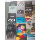 Vintage Canon Camera Manual Lot Ae-1 Eos Fd Lens Speedlite Brochure Guide
