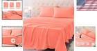 Queen Size Soft Microfiber Bed Sheet Set - 4-piece Hotel Quality - Desert Flower