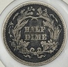 1871-p Seated Liberty Half Dime  Vg fine Condition  90  Silver Us Mint Coin
