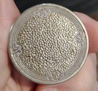 Melba Silver 1920   s Hammered Round Powder Compact No Mirror