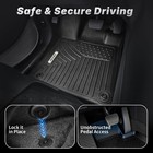 Oedro Floor Mats For 2016-2024 Chevrolet Camaro Black 1st   2nd Row Set