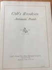 Colt Firearms Catalogue From About The 1920 s