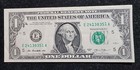 2013 Frn  1 One Dollar Bill  Note  Error Raised Digit 1  Our Sc195