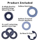 Front Wheel Bushing To Bearing Conversion Kit Fit For       craftsman husqvarna