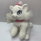The Disney Store Aristocats Marie Kitten 7  Beanie Mini Bean Bag Plush Nwt