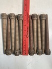 Wood Bobbins Spools Wooden Industrial Style Spindles 8  Wooden Quills Lot-10