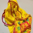 Vintage 1990 New Kids On The Block Duffel Bag Yellow Pink