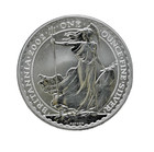Royal Mint 2002 2 Pounds Britannia 1 Oz 999 Silver Round Coin Bullion In Flip