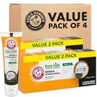 Arm   Hammer Essentials Whitening Toothpaste Activated Charcoal Mint 4x 4 3oz