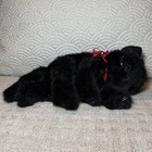 Vtg Ty Classic 1996 Onyx Black Fluffy Persian Cat Kitten Kitty 9    Plush Floppy