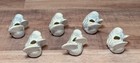 6 Vintage Ceramic Bird Macrame Beads