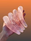 4 7  Rose Quartz Crystal Wand - Healing Stick - Crystal Yoni Wand - Healing Wand
