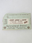 Vintage Railroadmen s Federal Savings   Loan Dime Saver Booklet Indianapolis In