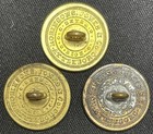 3 Pre Civil War Artillery Officer s 1 Piece Coat Buttons