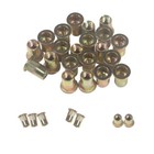 80 - 210pcs Carbon Steel Rivet Nut Flat Head Threaded Insert Nutsert