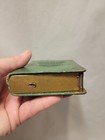 Vtg 40s Sun Life Insurance Baltimore Usa Coin Bank Book Advertising Green Metal